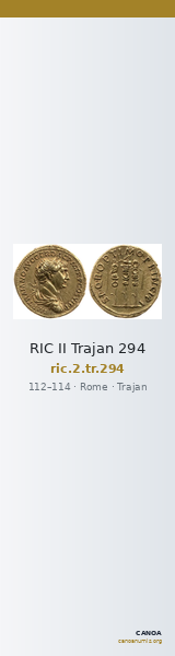 RIC II Trajan 294 — CANOA