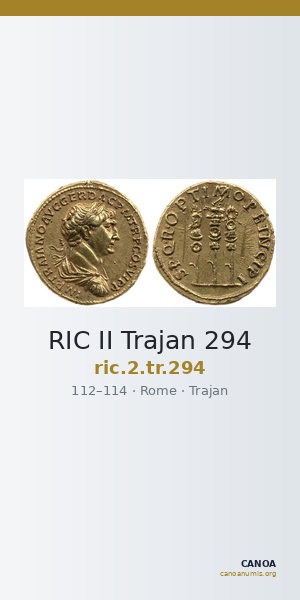 RIC II Trajan 294 — CANOA