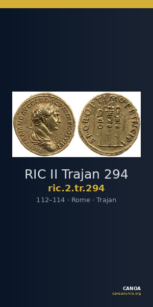 RIC II Trajan 294 — CANOA