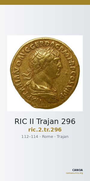 RIC II Trajan 296 — CANOA