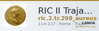 RIC II Trajan 298 (aureus) — CANOA