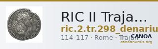 RIC II Trajan 298 (denarius) — CANOA