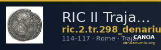RIC II Trajan 298 (denarius) — CANOA