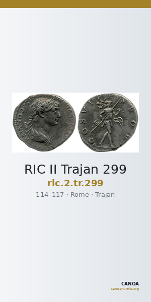 RIC II Trajan 299 — CANOA