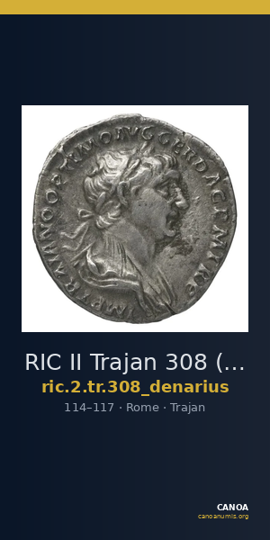 RIC II Trajan 308 (denarius) — CANOA