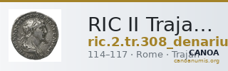 RIC II Trajan 308 (denarius) — CANOA