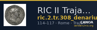 RIC II Trajan 308 (denarius) — CANOA