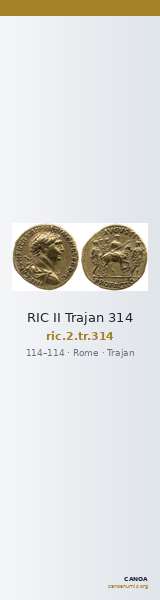 RIC II Trajan 314 — CANOA