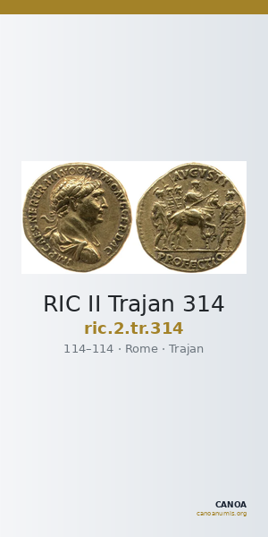RIC II Trajan 314 — CANOA