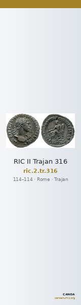 RIC II Trajan 316 — CANOA