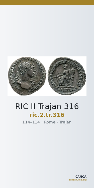 RIC II Trajan 316 — CANOA