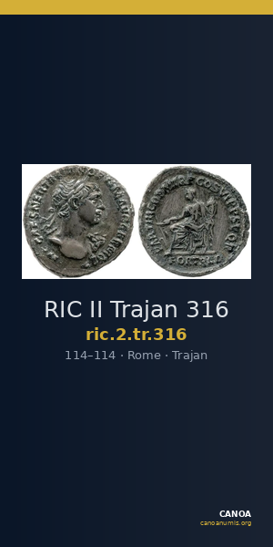 RIC II Trajan 316 — CANOA