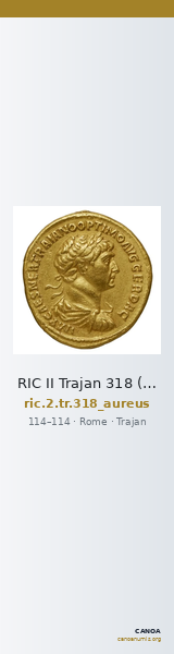 RIC II Trajan 318 (aureus) — CANOA