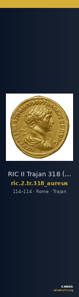 RIC II Trajan 318 (aureus) — CANOA