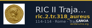 RIC II Trajan 318 (aureus) — CANOA