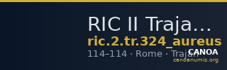 RIC II Trajan 324 (aureus) — CANOA