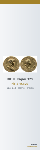 RIC II Trajan 329 — CANOA