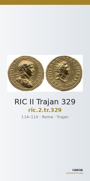 RIC II Trajan 329 — CANOA