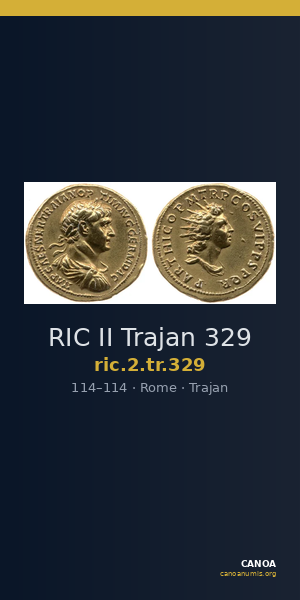 RIC II Trajan 329 — CANOA