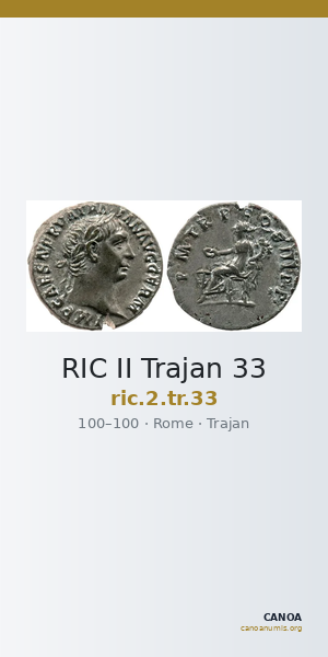 RIC II Trajan 33 — CANOA