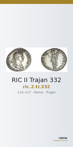 RIC II Trajan 332 — CANOA