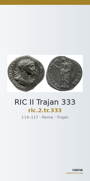 RIC II Trajan 333 — CANOA