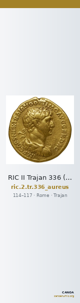 RIC II Trajan 336 (aureus) — CANOA