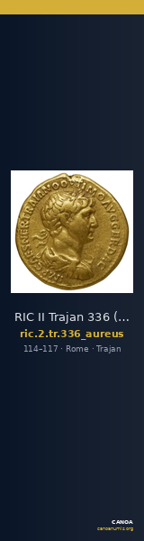 RIC II Trajan 336 (aureus) — CANOA