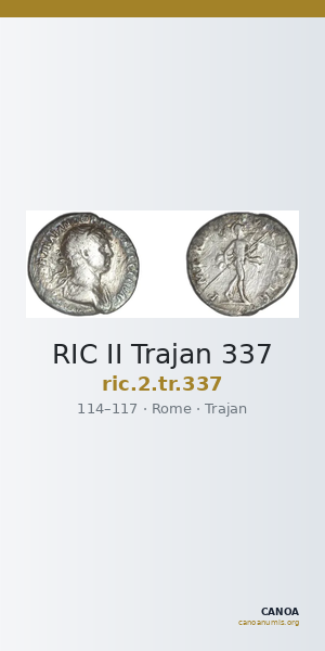 RIC II Trajan 337 — CANOA