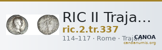 RIC II Trajan 337 — CANOA
