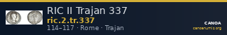 RIC II Trajan 337 — CANOA