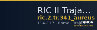 RIC II Trajan 341 (aureus) — CANOA