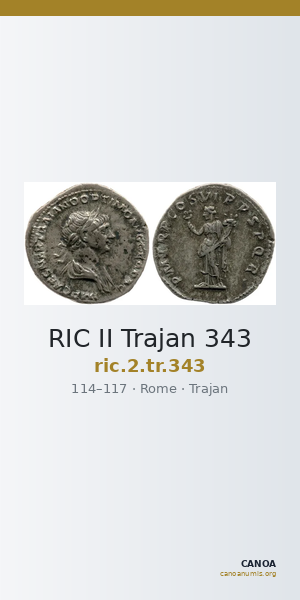 RIC II Trajan 343 — CANOA