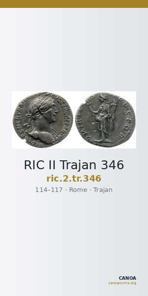 RIC II Trajan 346 — CANOA