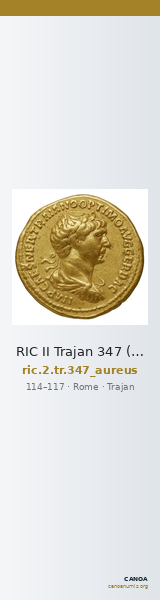 RIC II Trajan 347 (aureus) — CANOA