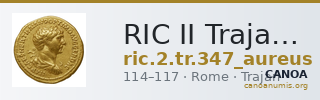 RIC II Trajan 347 (aureus) — CANOA