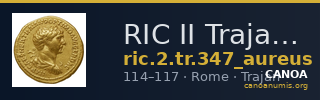 RIC II Trajan 347 (aureus) — CANOA