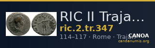 RIC II Trajan 347 — CANOA