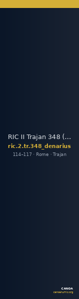 RIC II Trajan 348 (denarius) — CANOA