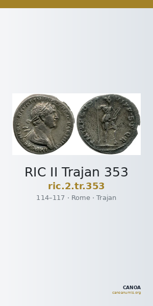 RIC II Trajan 353 — CANOA