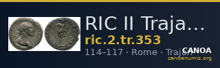 RIC II Trajan 353 — CANOA