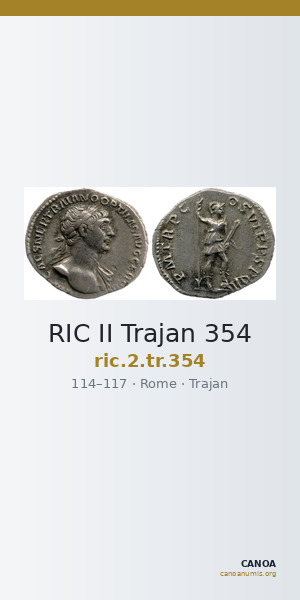 RIC II Trajan 354 — CANOA