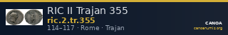 RIC II Trajan 355 — CANOA