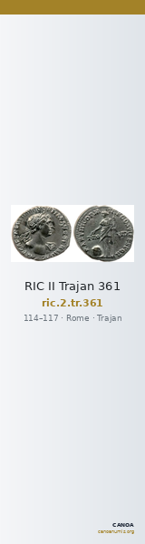 RIC II Trajan 361 — CANOA