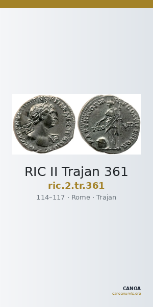 RIC II Trajan 361 — CANOA