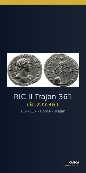 RIC II Trajan 361 — CANOA