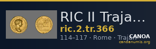 RIC II Trajan 366 — CANOA