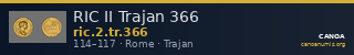 RIC II Trajan 366 — CANOA