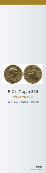 RIC II Trajan 368 — CANOA