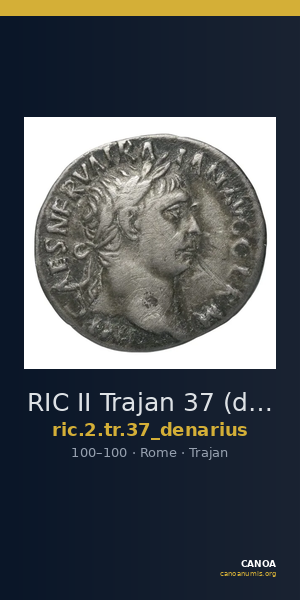 RIC II Trajan 37 (denarius) — CANOA